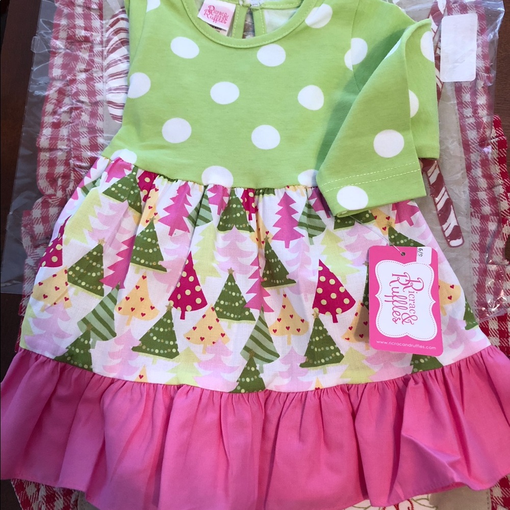 RicRac Ruffles Christmas Dress
